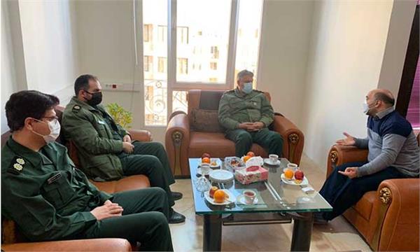 سرپرست اداره کل ارتباطات و فناوری اطلاعات استان با جانشین فرمانده سپاه قزوین دیدار کرد